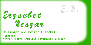 erzsebet meszar business card